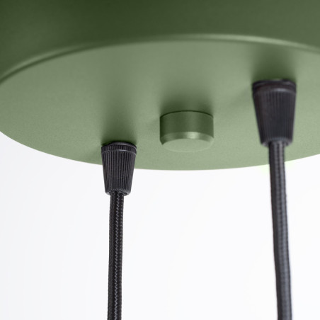 NOWOŚĆ Lampa wisząca HALO 2P zielona oliwkaSL.1974 Sollux