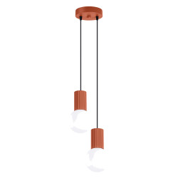 NOWOŚĆ Lampa wisząca HALO 2P ochra czerwonaSL.1975 Sollux