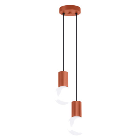 NOWOŚĆ Lampa wisząca HALO 2P ochra czerwonaSL.1975 Sollux