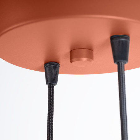 NOWOŚĆ Lampa wisząca HALO 2P ochra czerwonaSL.1975 Sollux