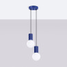 NOWOŚĆ Lampa wisząca HALO 2P ultramarynaSL.1977 Sollux