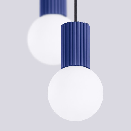 NOWOŚĆ Lampa wisząca HALO 2P ultramarynaSL.1977 Sollux