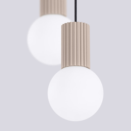 NOWOŚĆ Lampa wisząca HALO 2P taupeSL.1978 Sollux