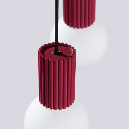 NOWOŚĆ Lampa wisząca HALO 2P burgundSL.1979 Sollux