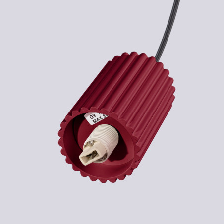 NOWOŚĆ Lampa wisząca HALO 2P burgundSL.1979 Sollux