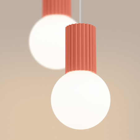NOWOŚĆ Lampa wisząca HALO 2P brzoskwiniowaSL.1980 Sollux