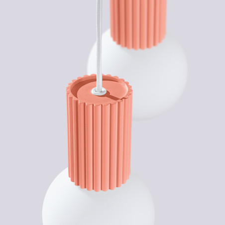 NOWOŚĆ Lampa wisząca HALO 2P brzoskwiniowaSL.1980 Sollux