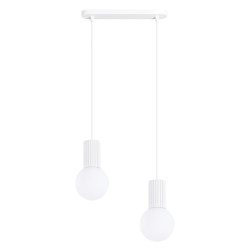 NOWOŚĆ Lampa wisząca HALO 2L białaSL.1981 Sollux