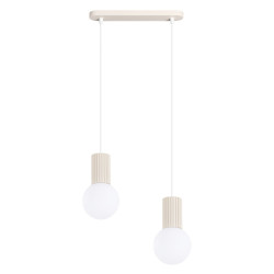 NOWOŚĆ Lampa wisząca HALO 2L beżowaSL.1983 Sollux