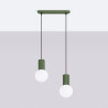 NOWOŚĆ Lampa wisząca HALO 2L zielona oliwkaSL.1984 Sollux