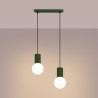 NOWOŚĆ Lampa wisząca HALO 2L zielona oliwkaSL.1984 Sollux