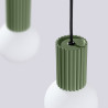 NOWOŚĆ Lampa wisząca HALO 2L zielona oliwkaSL.1984 Sollux