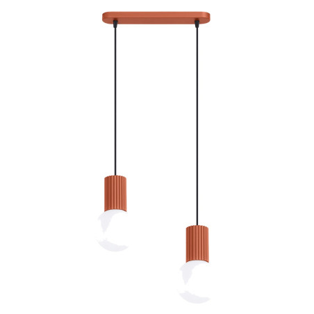 NOWOŚĆ Lampa wisząca HALO 2L ochra czerwonaSL.1985 Sollux