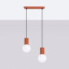 NOWOŚĆ Lampa wisząca HALO 2L ochra czerwonaSL.1985 Sollux