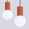 NOWOŚĆ Lampa wisząca HALO 2L ochra czerwonaSL.1985 Sollux