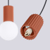 NOWOŚĆ Lampa wisząca HALO 2L ochra czerwonaSL.1985 Sollux