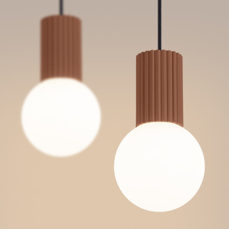 NOWOŚĆ Lampa wisząca HALO 2L moccaSL.1986 Sollux