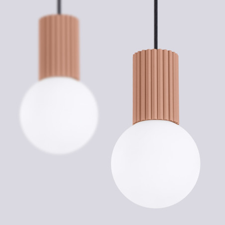NOWOŚĆ Lampa wisząca HALO 2L moccaSL.1986 Sollux