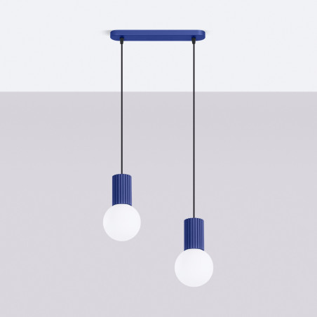 NOWOŚĆ Lampa wisząca HALO 2L ultramarynaSL.1987 Sollux