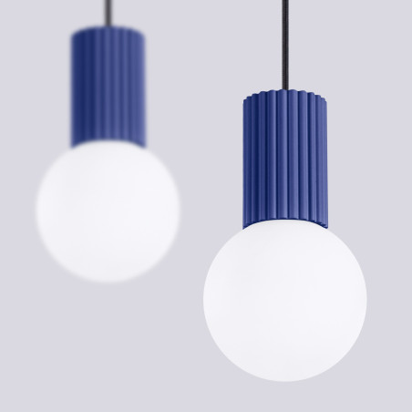 NOWOŚĆ Lampa wisząca HALO 2L ultramarynaSL.1987 Sollux