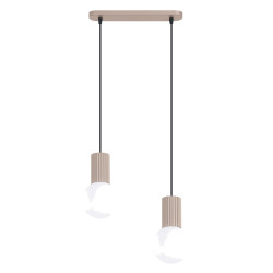 NOWOŚĆ Lampa wisząca HALO 2L taupeSL.1988 Sollux