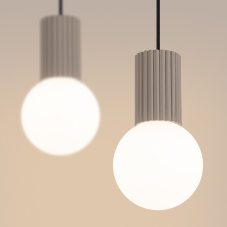 NOWOŚĆ Lampa wisząca HALO 2L taupeSL.1988 Sollux