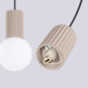 NOWOŚĆ Lampa wisząca HALO 2L taupeSL.1988 Sollux
