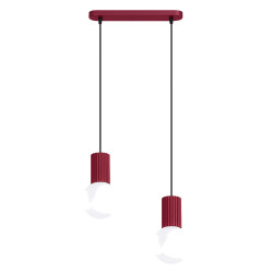 NOWOŚĆ Lampa wisząca HALO 2L burgundSL.1989 Sollux