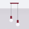 NOWOŚĆ Lampa wisząca HALO 2L burgundSL.1989 Sollux