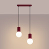 NOWOŚĆ Lampa wisząca HALO 2L burgundSL.1989 Sollux