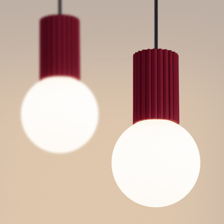 NOWOŚĆ Lampa wisząca HALO 2L burgundSL.1989 Sollux
