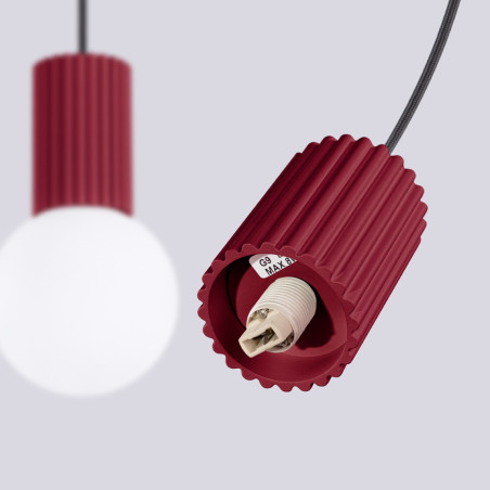 NOWOŚĆ Lampa wisząca HALO 2L burgundSL.1989 Sollux