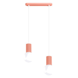 NOWOŚĆ Lampa wisząca HALO 2L brzoskwiniowaSL.1990 Sollux