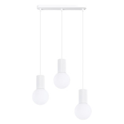 NOWOŚĆ Lampa wisząca HALO 3L białaSL.1991 Sollux