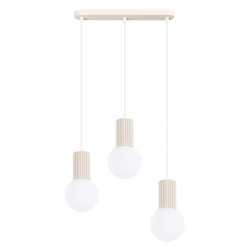 NOWOŚĆ Lampa wisząca HALO 3L beżowaSL.1993 Sollux