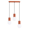 NOWOŚĆ Lampa wisząca HALO 3L ochra czerwonaSL.1995 Sollux