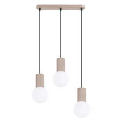 NOWOŚĆ Lampa wisząca HALO 3L taupeSL.1998 Sollux