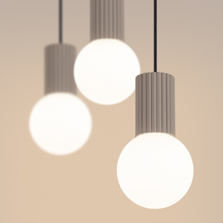 NOWOŚĆ Lampa wisząca HALO 3L taupeSL.1998 Sollux
