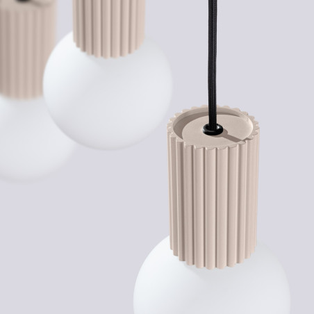 NOWOŚĆ Lampa wisząca HALO 3L taupeSL.1998 Sollux
