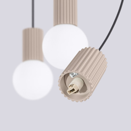 NOWOŚĆ Lampa wisząca HALO 3L taupeSL.1998 Sollux