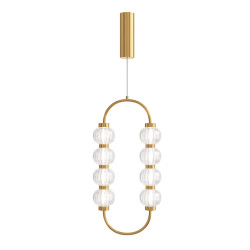Lampa wisząca szklana złota MOD555PL-L11G3K z serii Amulet - Lampy Maytoni