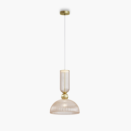 Lampa wisząca szklana złota MOD302PL-01CG1 z serii Antic - Lampy Maytoni