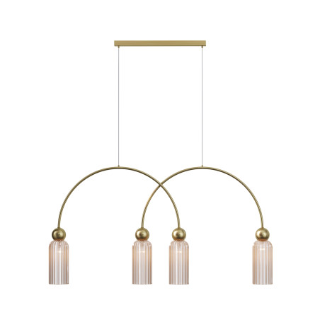 Lampa wisząca szklana złota 4-punktowa MOD302PL-04CG z serii Antic - Lampy Maytoni