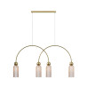 Lampa wisząca szklana złota 4-punktowa MOD302PL-04CG z serii Antic - Lampy Maytoni