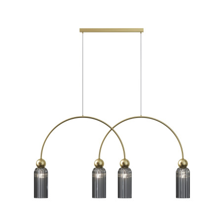 Lampa wisząca szklana złota 4-punktowa MOD302PL-04GR z serii Antic - Lampy Maytoni