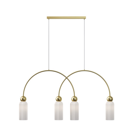 Lampa wisząca szklana złota 4-punktowa MOD302PL-04W z serii Antic - Lampy Maytoni