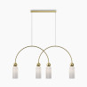 Lampa wisząca szklana złota 4-punktowa MOD302PL-04W z serii Antic - Lampy Maytoni