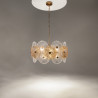 Lampa wisząca szklana brązowa 8-punktowa MOD007PL-08G z serii Aster - Lampy Maytoni
