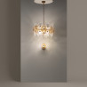 Lampa wisząca szklana brązowa 8-punktowa MOD007PL-08G z serii Aster - Lampy Maytoni