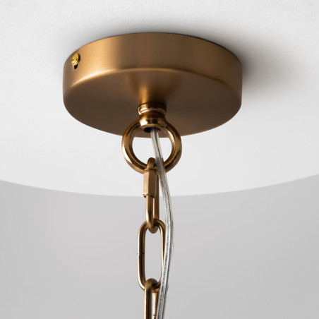 Lampa wisząca szklana brązowa 8-punktowa MOD007PL-08G z serii Aster - Lampy Maytoni